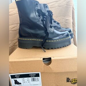 Dr. Marten’s Molly Leather Platform Boots
